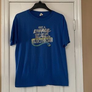 VTG Get Charge Out of Life Sleep with An Electrician Novelty Humor Shirt